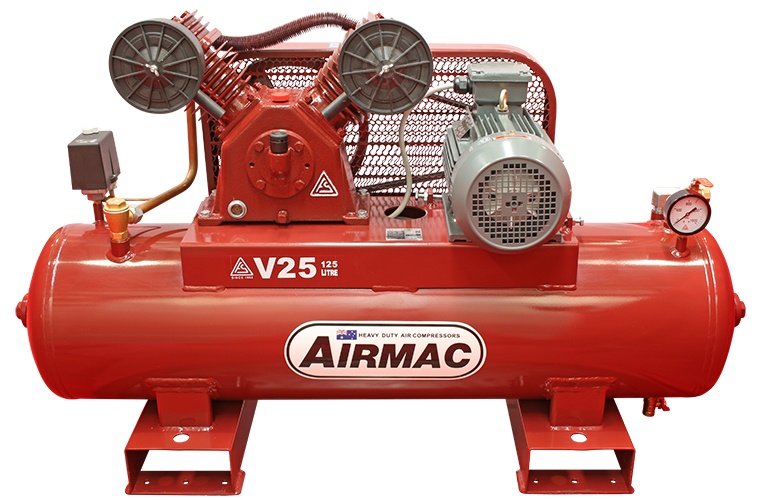 Airmac V25 Air Compressors @ 145 psi 4 hp & 16.4 cfm Electric (415v) Piston Compressor